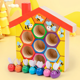 HoneyHive – Montessori & Educatief – Houten Bijensorteerspel