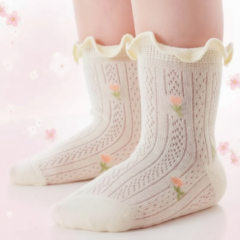 HappyToes – Kleurijk & Schattig – Baby Sokken (Set van 5)