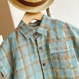 LittleGent – Trendy & Casual – Jongens Set met Geruit Shirt en Korte Broek