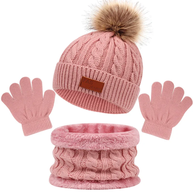 CozyPom – Warm & Zacht - Winterset met Muts, Sjaal en Handschoenen