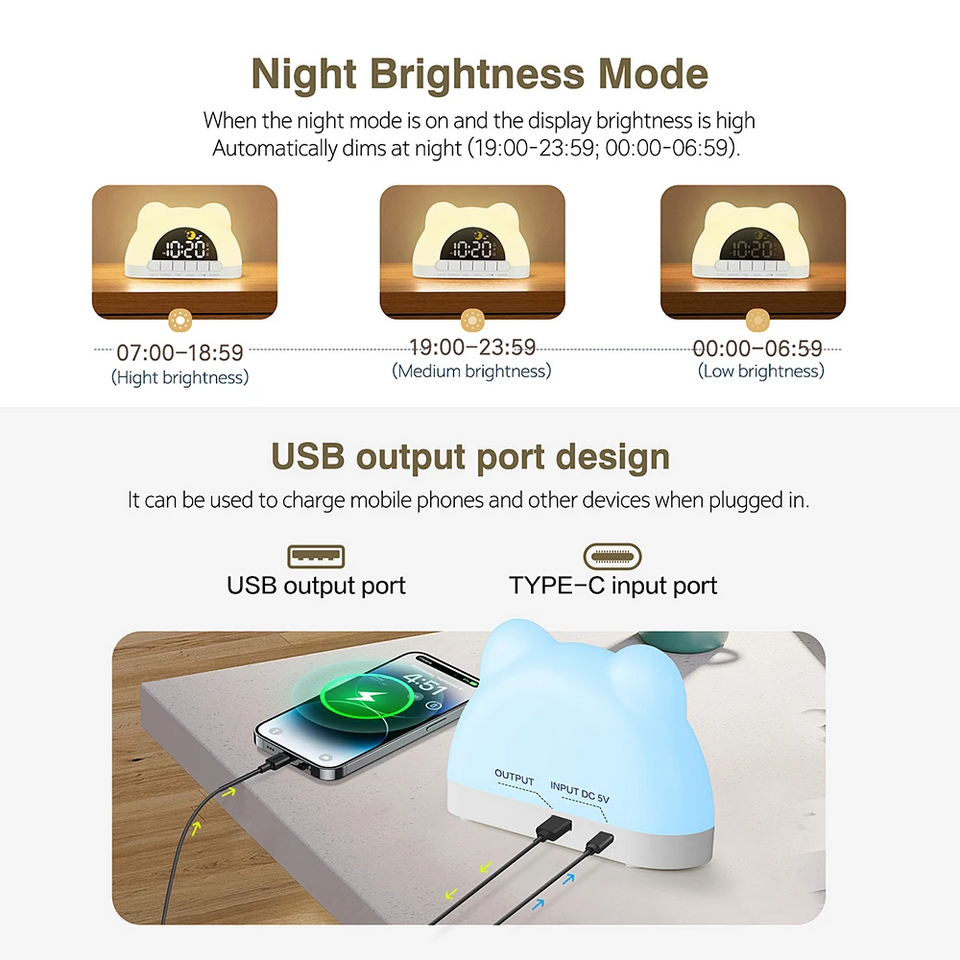 TinySunrise – Zacht & Functioneel – Digitale Wekker met Zonsopganglicht