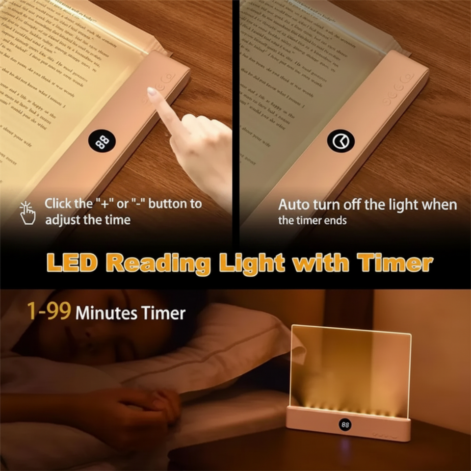 LumiPanel – LED & Gezond Ogen – Dimbare USB-boeklamp
