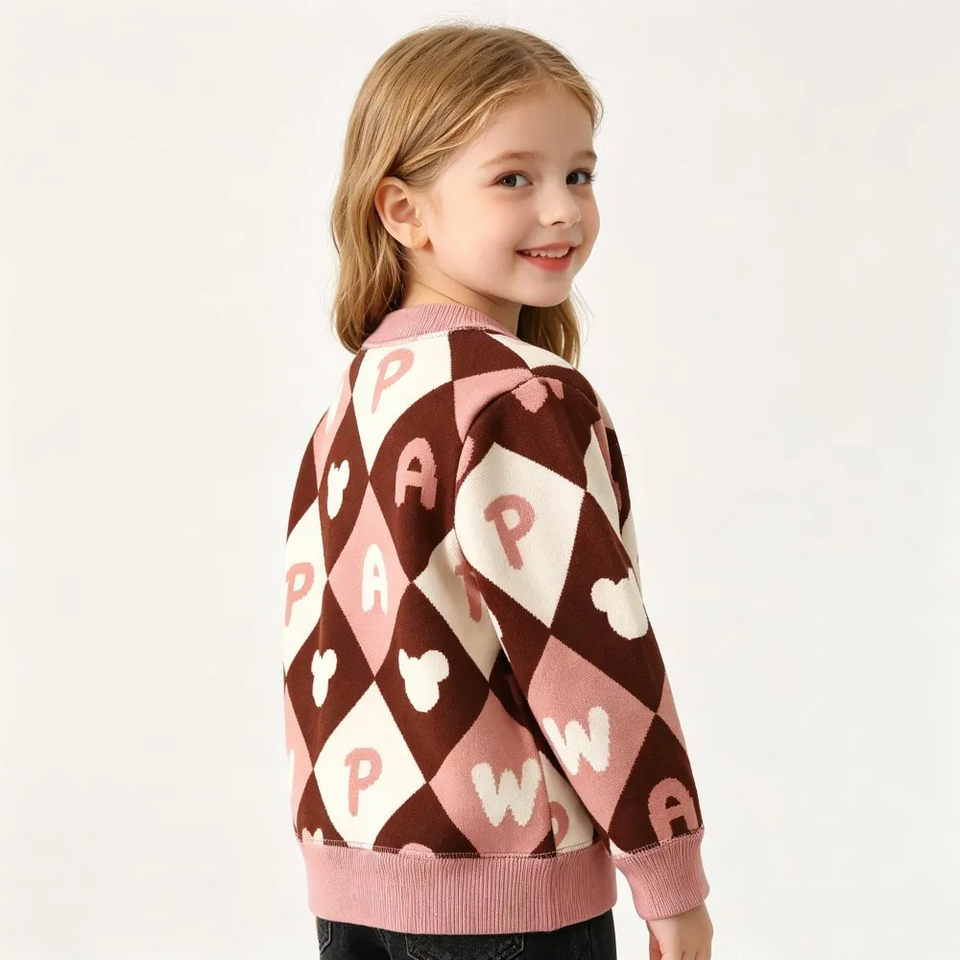 CozyCardi – Zacht & Warm – Gebreid Vestje met Leuke Prints