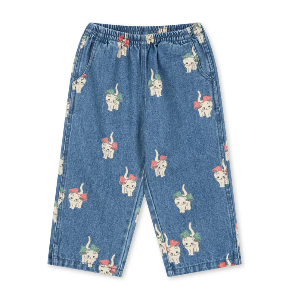 KittyDenim – Schattig & Speels – Kinderbroek met Kattenprint