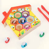 HoneyHive – Montessori & Educatief – Houten Bijensorteerspel