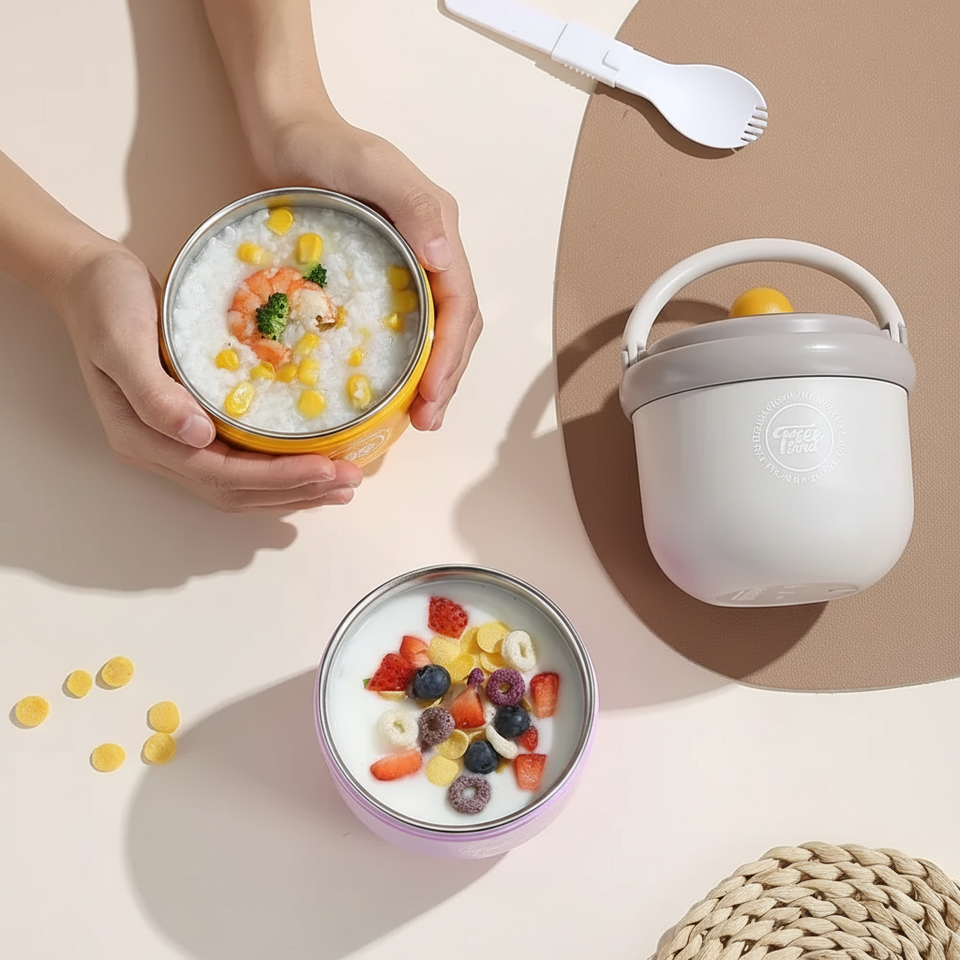 MealMate – Praktisch & Geïsoleerd – RVS Lunchkom met Lepel