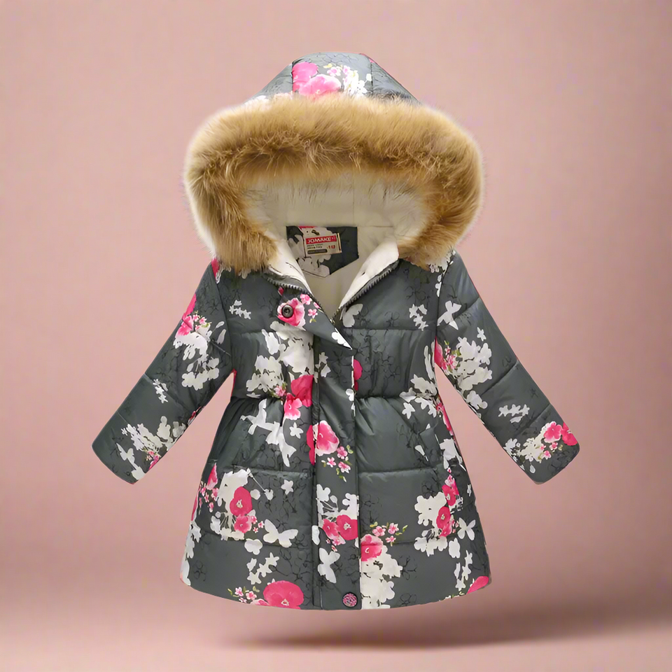 CozyTrend – Elegant & Knus – Gewatteerde Winterjas voor meisjes