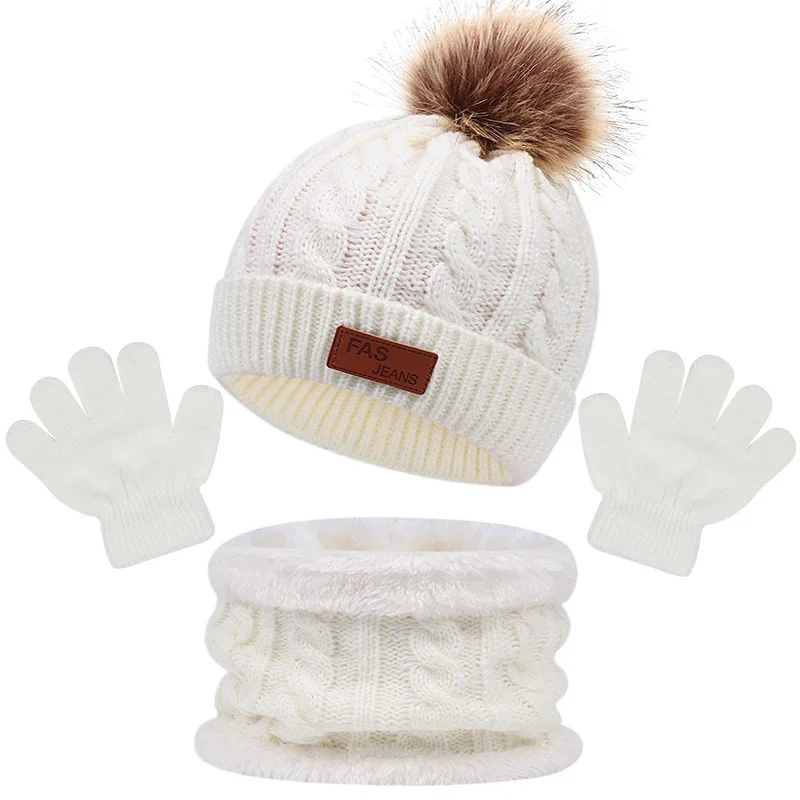 CozyPom – Warm & Zacht - Winterset met Muts, Sjaal en Handschoenen