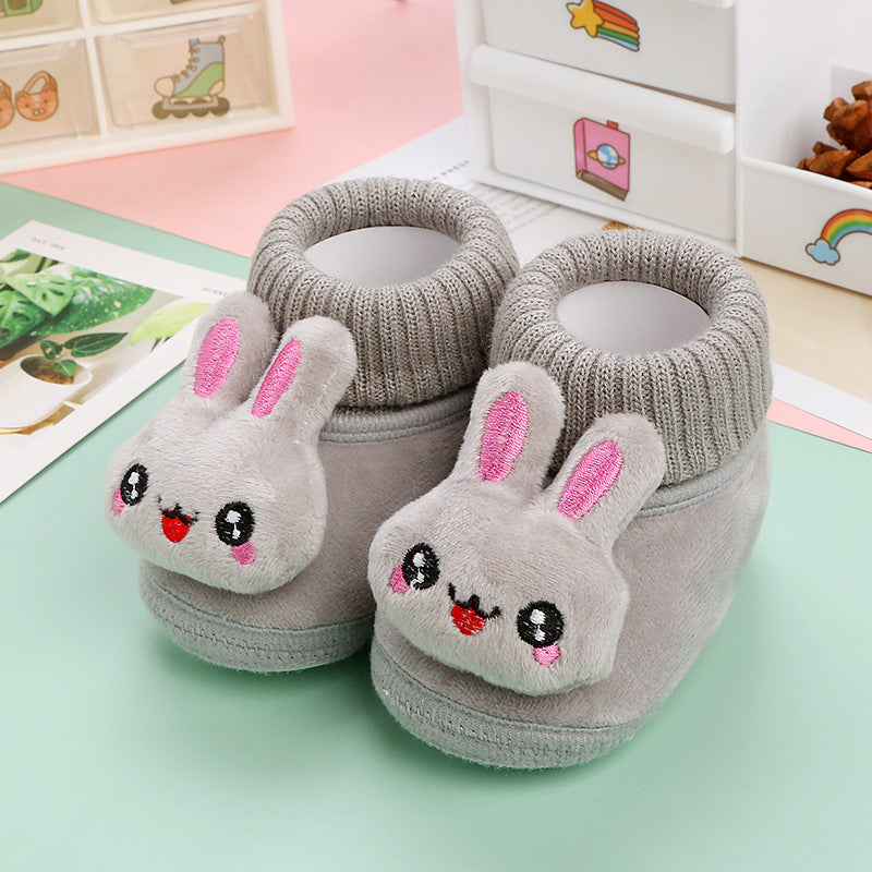 CuddleSteps – Warm en antislip – Dieren Baby Sloffen