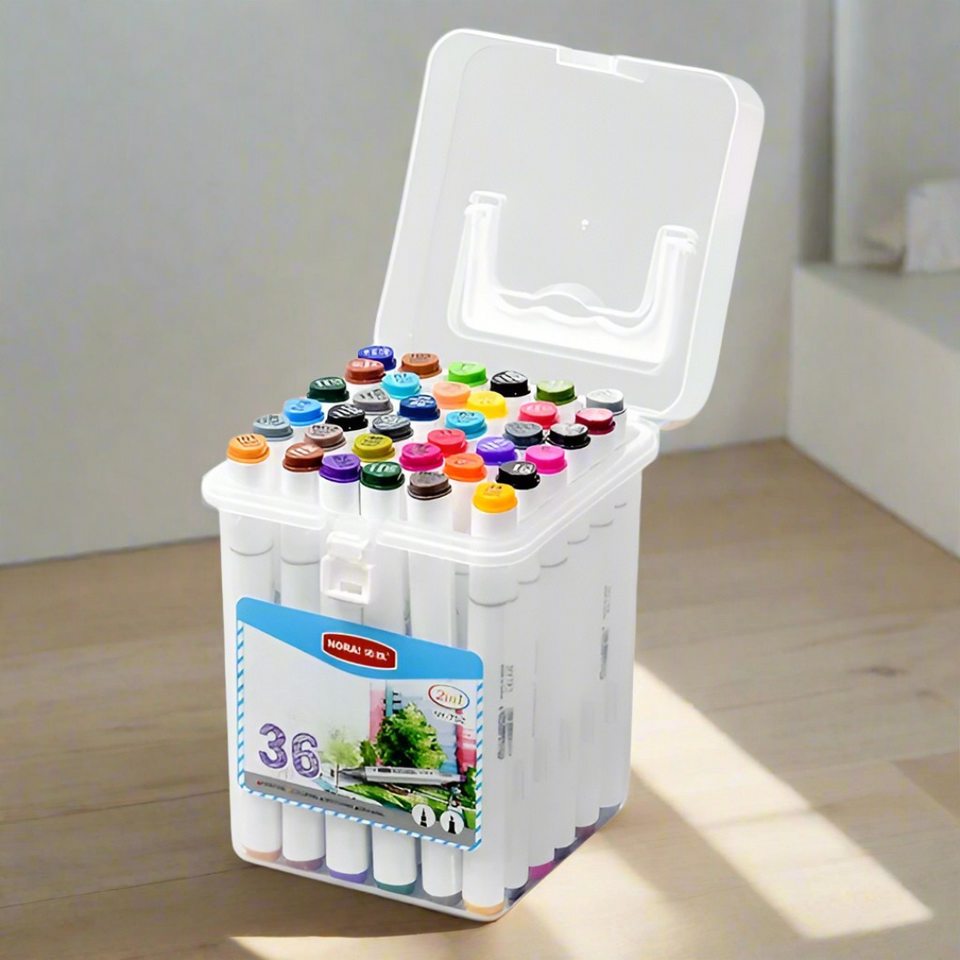 HighlightPro – Dubbel & Kleurrijk – Geurloze & Afwasbare Schoolstiften