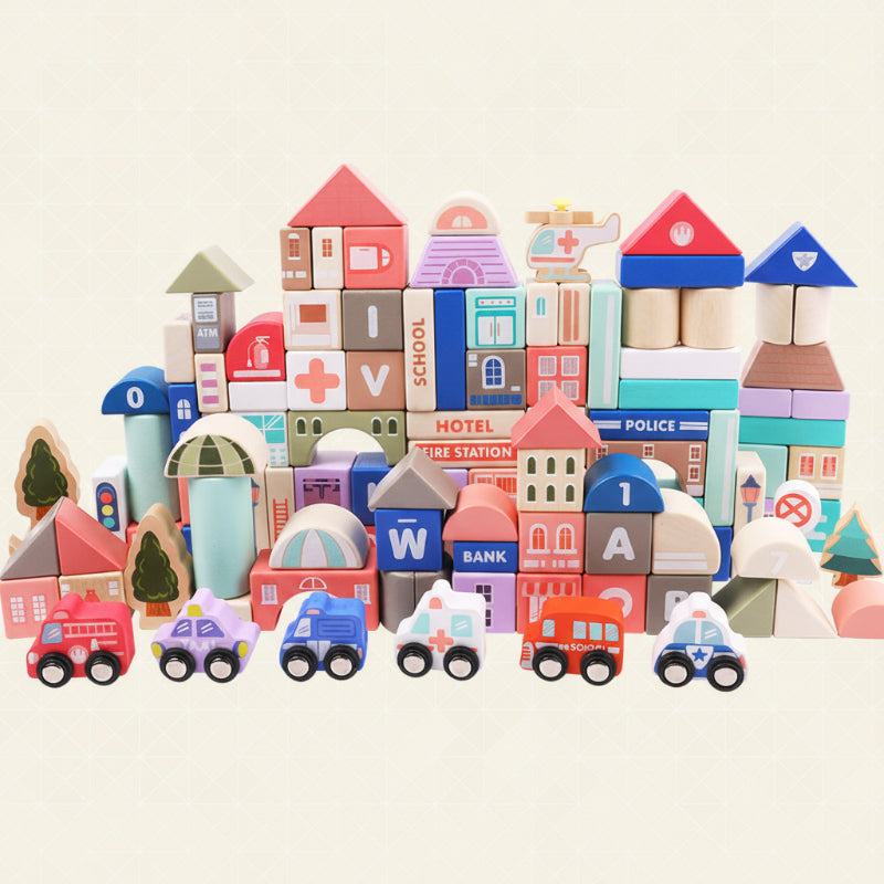 BuildJoy – Educatief & Leuk – Houten Bouwblokken in de Stad