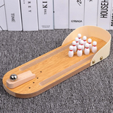 MiniStrike – Gezellig & Interactief – Houten Tafel Bowling Spel