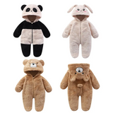 CozyBear – Zacht & Warm – Baby Onesie met Dieren Capuchon