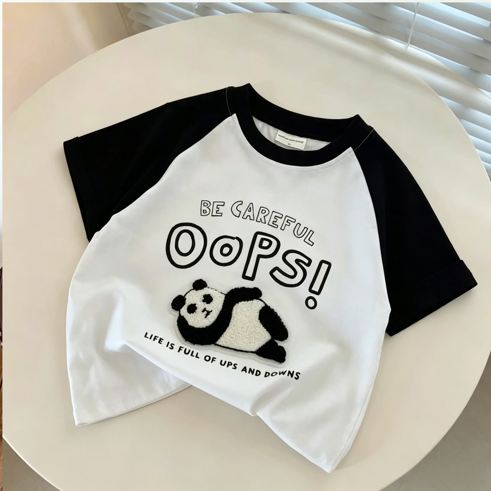 StreetBoy – Stoer & Comfortabel – Kinder T-shirt met Raglan Mouwen en Print