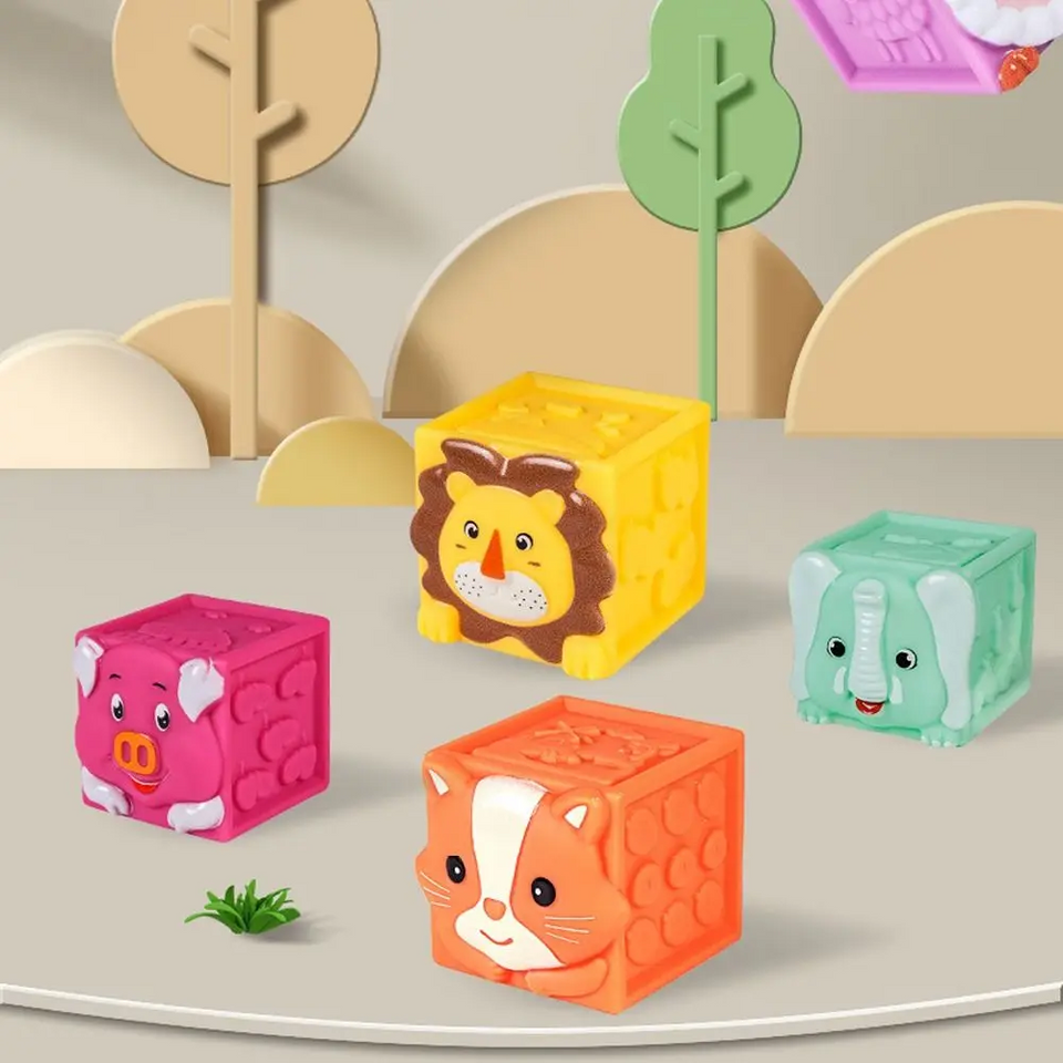 SoftStack – Speels & Educatief – Zachte Dieren Stapelblokken