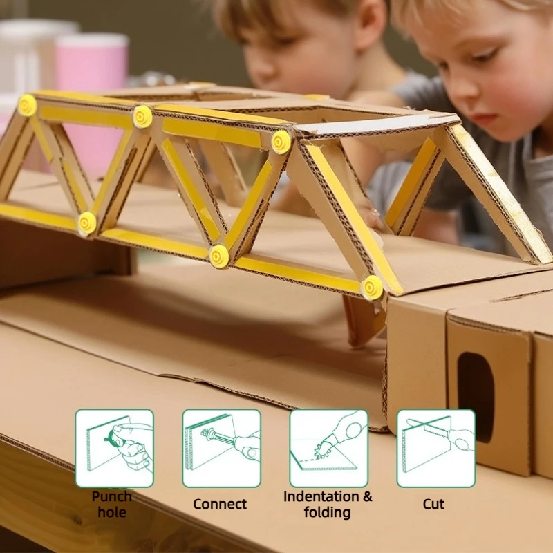 CardboardMaster – Speels & Ontwikkelend – Knutsel Bouwpakket voor Karton