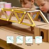CardboardMaster – Speels & Ontwikkelend – Knutsel Bouwpakket voor Karton
