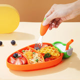 MiniMeal – Veilig & Antislip – Siliconen Peuterbord Set met Bestek