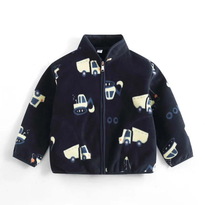 CozyFleece – Zacht & Speels – Warme Kinderjas met Cartoonprint
