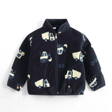 CozyFleece – Zacht & Speels – Warme Kinderjas met Cartoonprint