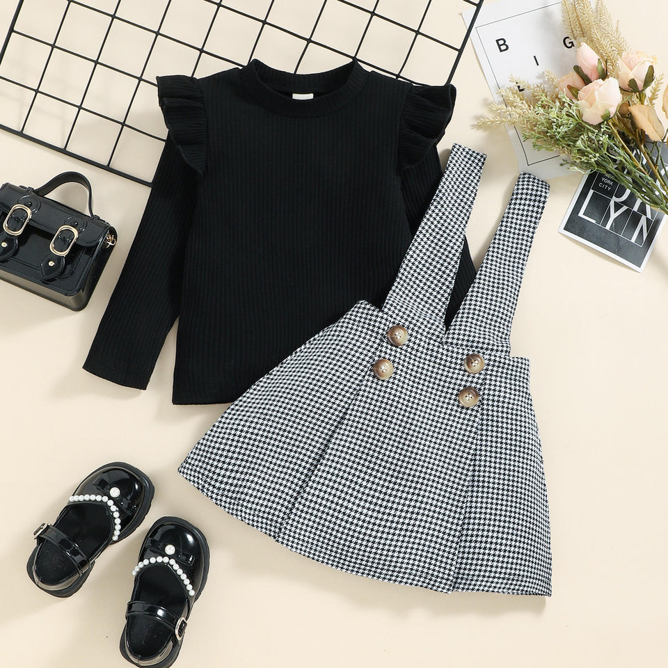Mini Fashion™ - Schattig en Stijlvol - Tweedelige jurken set