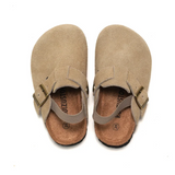 LittleWalk – Comfortabel & Trendy – Suède Clogs Sandalen