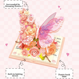 BloomBook – Romantisch & Creatief – 3D Bloemenboek met Rozen en Vlinders