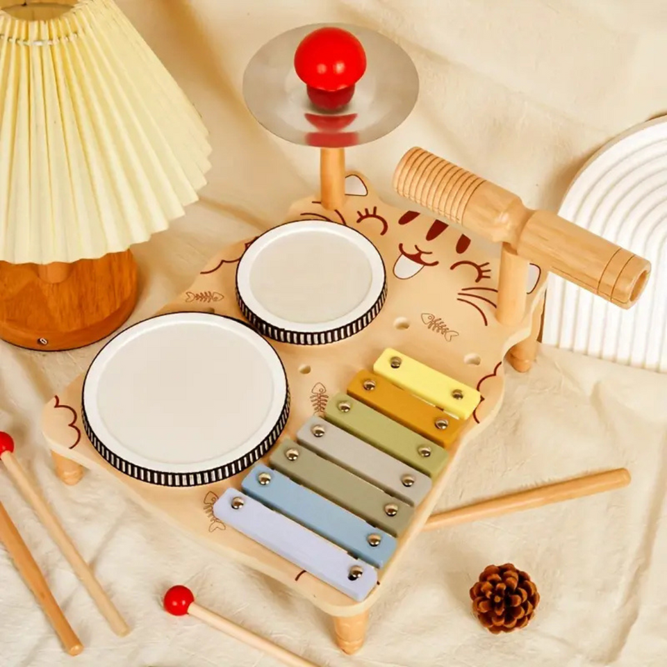 TinyBeats – Speels & Muzikaal – Houten Drumstel