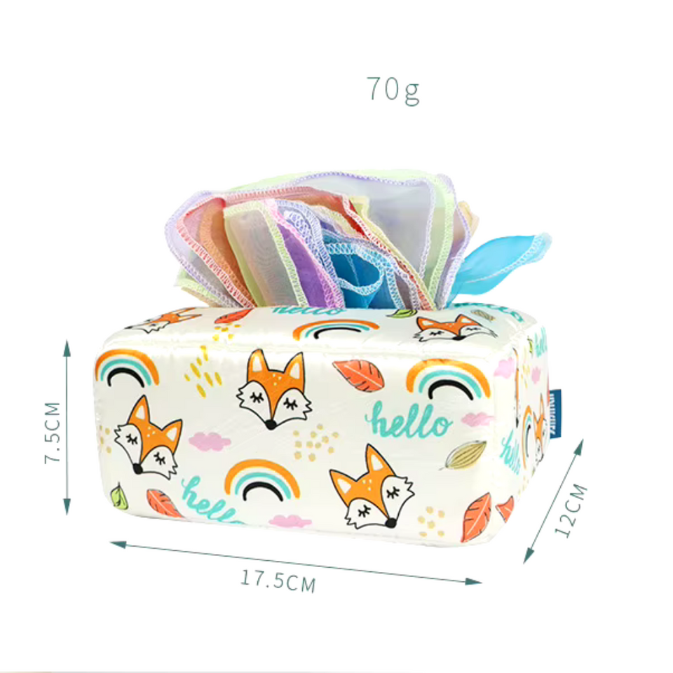 KleurenKracht – Ontwikkeling & Zintuigen – Montessori Sensorische Tissuebox