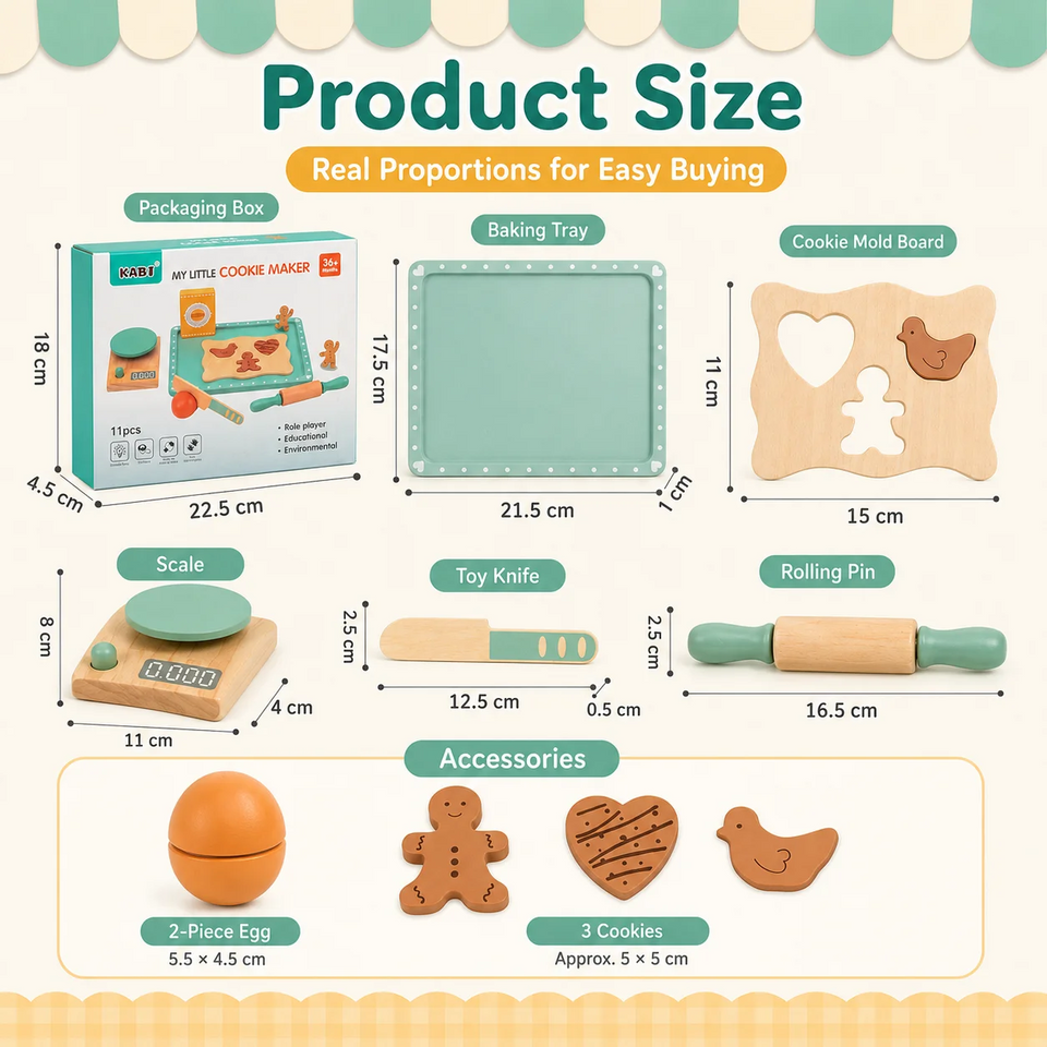 BakeBuddy – Creatief & Educatief – Houten Bakset Speelgoed