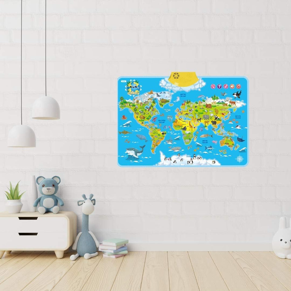 LittleExplorers – Leren & Spelen – Dieren wereldkaart