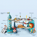 AutoWorld – Educatief & Interactief – Elektrische Parkeergarage Speelset