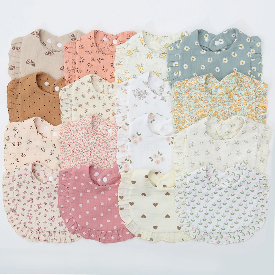 BabyBloom – Schattig & Comfortabel – Baby Slabbetje met Ruffle Rand