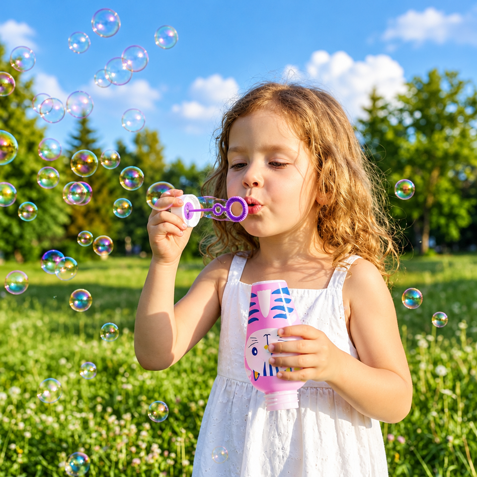 BubblePals – Vrolijk & Speels – Anti-morsen Mini Bellenblaas met Dierendesign