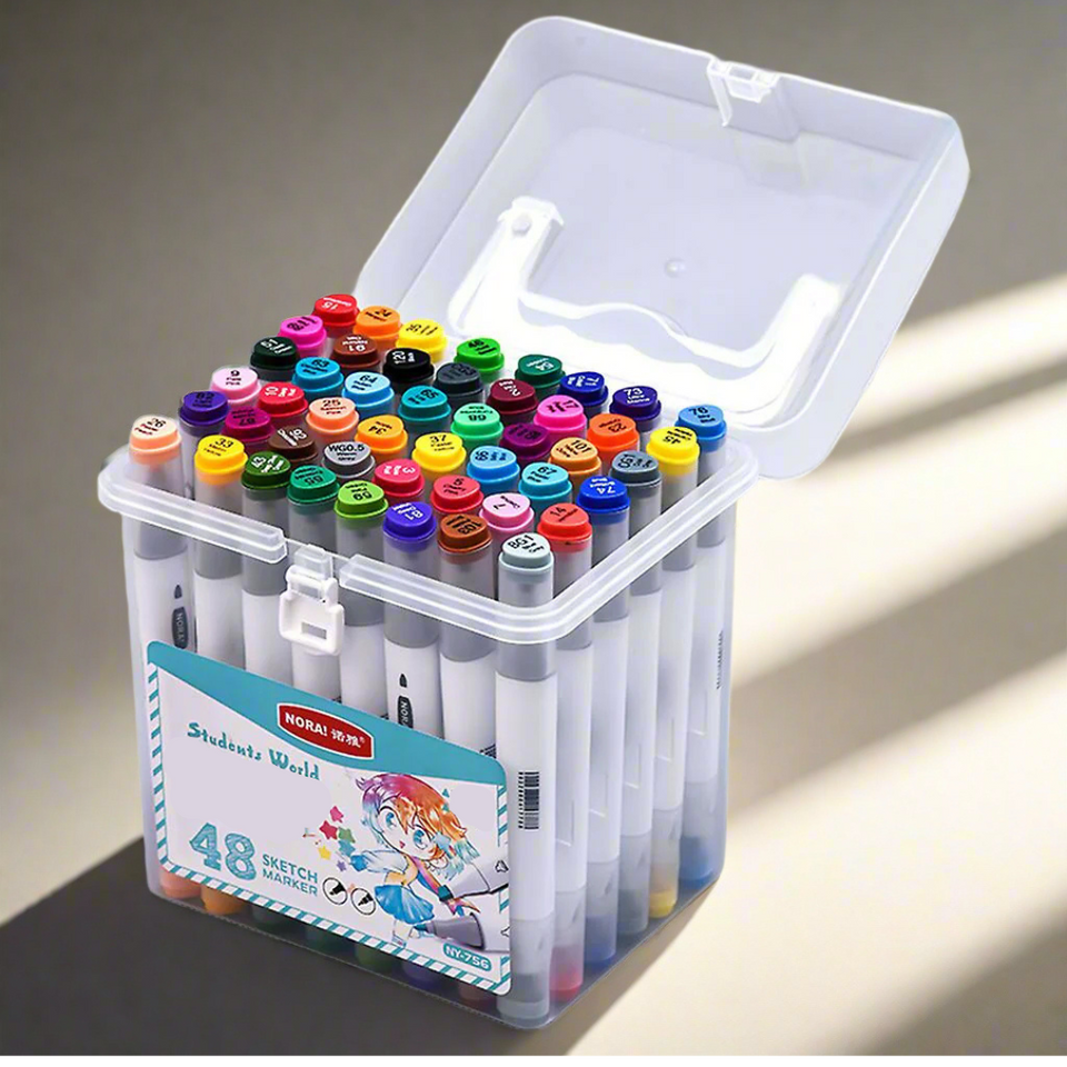 HighlightPro – Dubbel & Kleurrijk – Geurloze & Afwasbare Schoolstiften