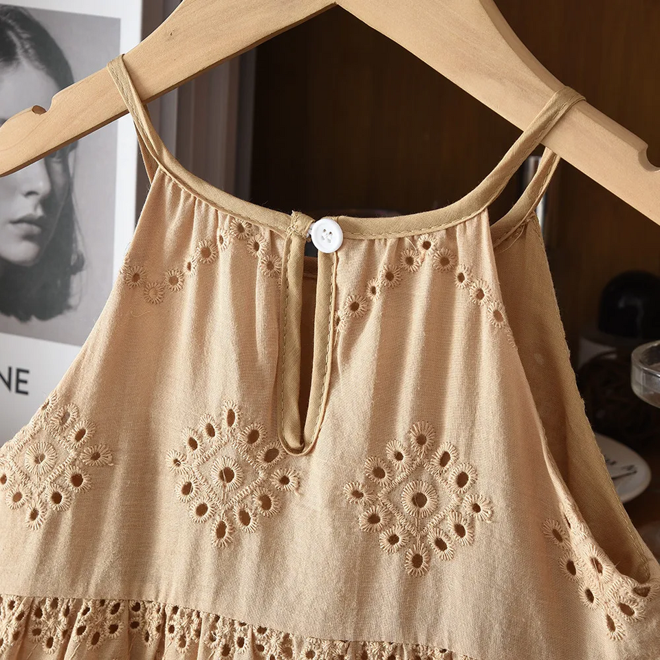 BohoBelle – Elegant & Comfortabel – Jurk met Broderie Details