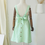 BloomGrace – Schattig & Comfortabel – Kinder Jurk met Strik & Verstelbare Schouderbanden