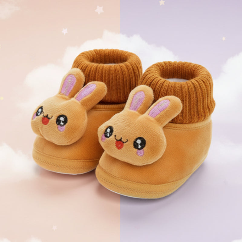 CuddleSteps – Warm en antislip – Dieren Baby Sloffen