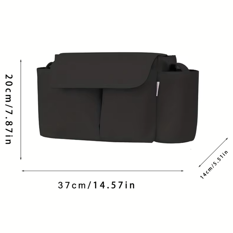 ToddlerOrganizer – Waterafstotend & Ruim – Kinderwagen Organizer met Flessenhouders
