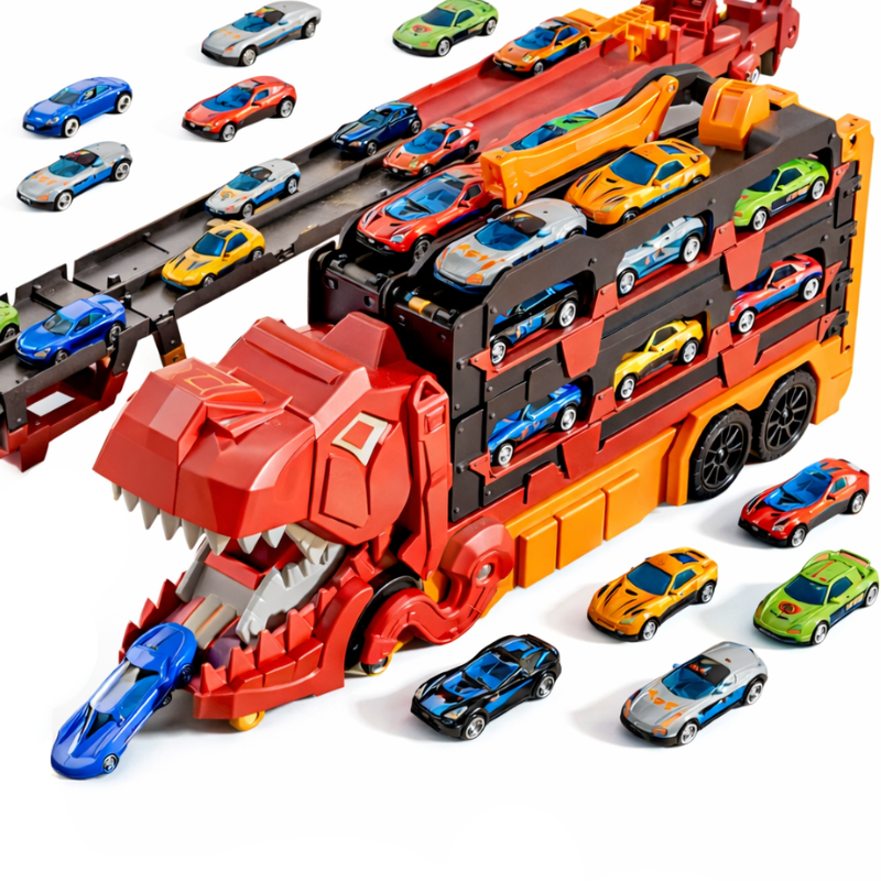 JurassicTruck™ – Stoer & Leuk – Opvouwbare Dino Transportwagen
