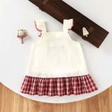 BerryBloom – Lief & Comfortabel – Meisjes Jurk met Aardbei en Konijntje Patch