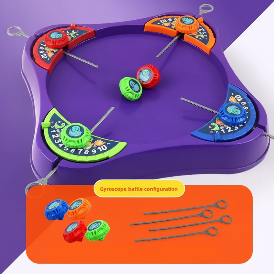 SpinArena – Actief & Interactief – Trekkoord Draaitol Speelset