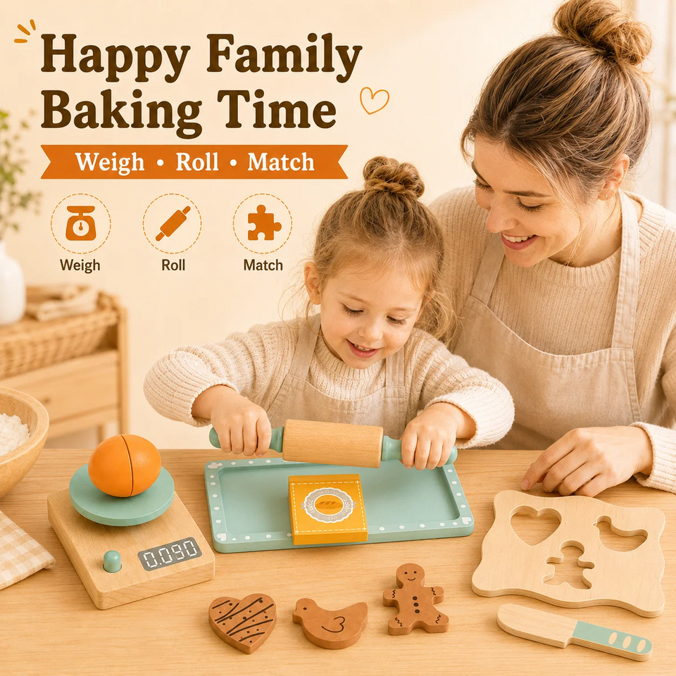 BakeBuddy – Creatief & Educatief – Houten Bakset Speelgoed