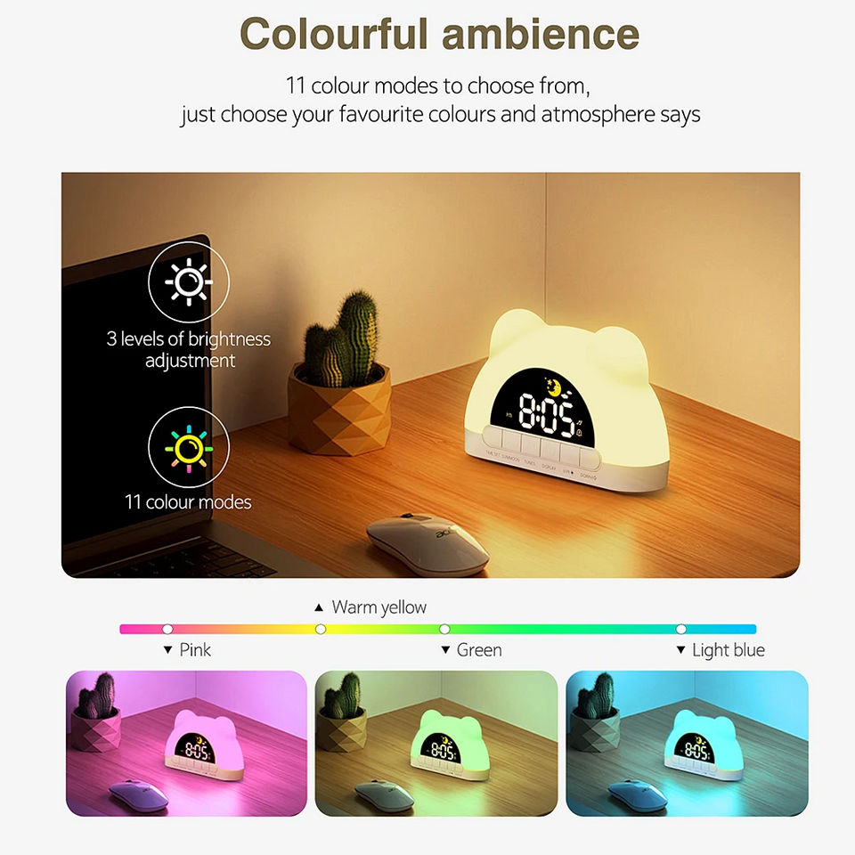 TinySunrise – Zacht & Functioneel – Digitale Wekker met Zonsopganglicht