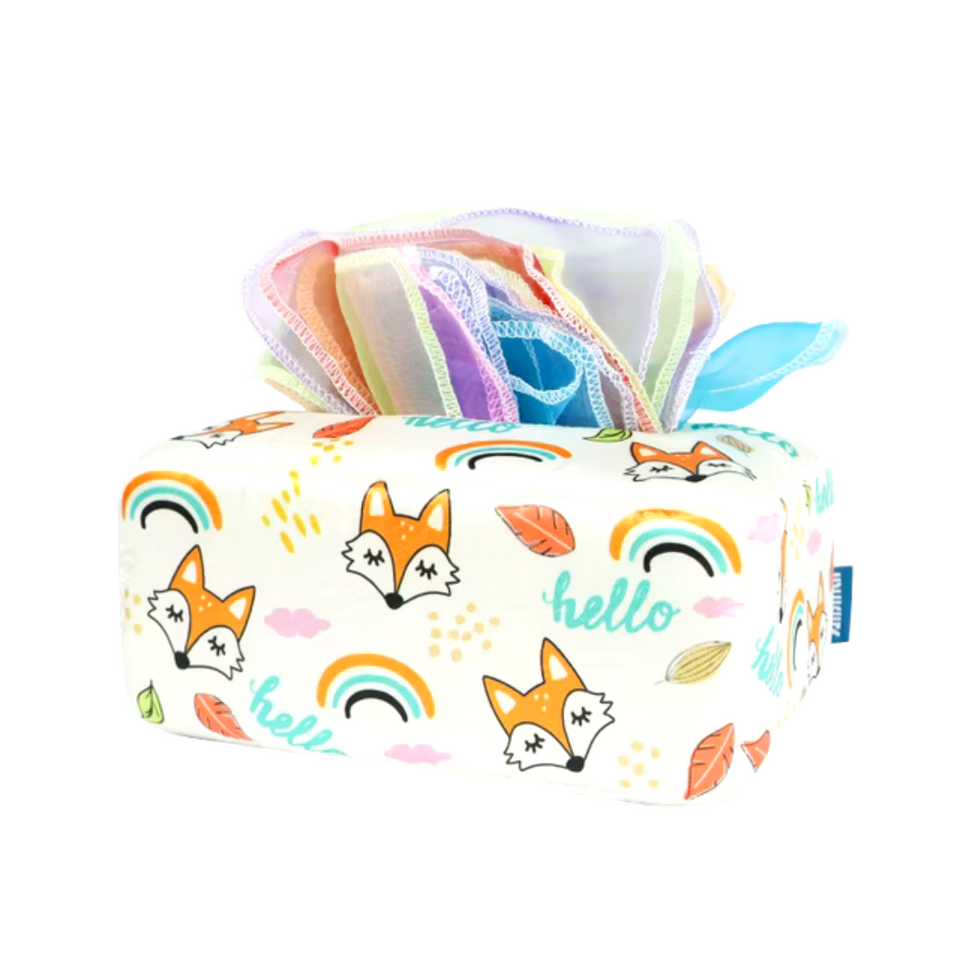 KleurenKracht – Ontwikkeling & Zintuigen – Montessori Sensorische Tissuebox