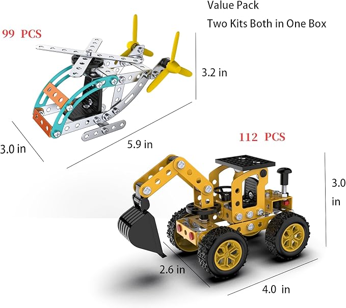 MetalBuild – Stoer & Educatief – Constructie Voertuig Set