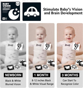 VisionBook – Educatief & Leerzaam – Baby Cognitie Kaartenboek