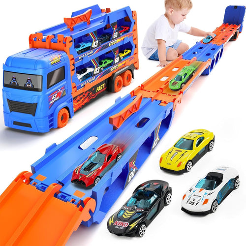 Mega Transporter - 9-in-1 Raceplezier - Transformeerbare Speelgoedtruck