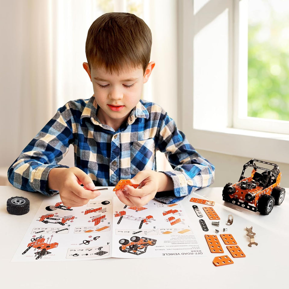 MetalBuild – Stoer & Educatief – Constructie Voertuig Set