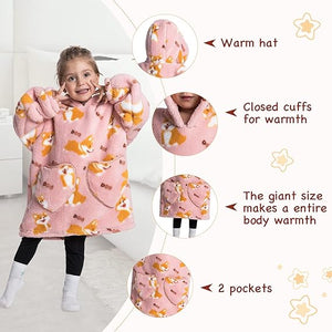 HappySnug – Schattig en comfortabel – Kinderdeken met capuchon